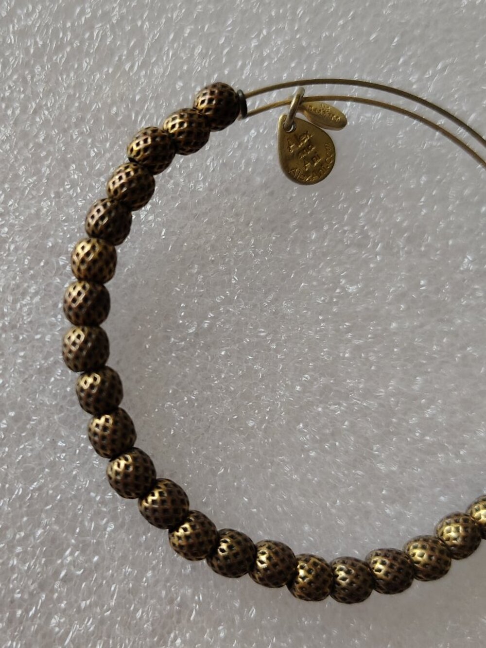 Alex and Ani Gold Bead Bangle 431